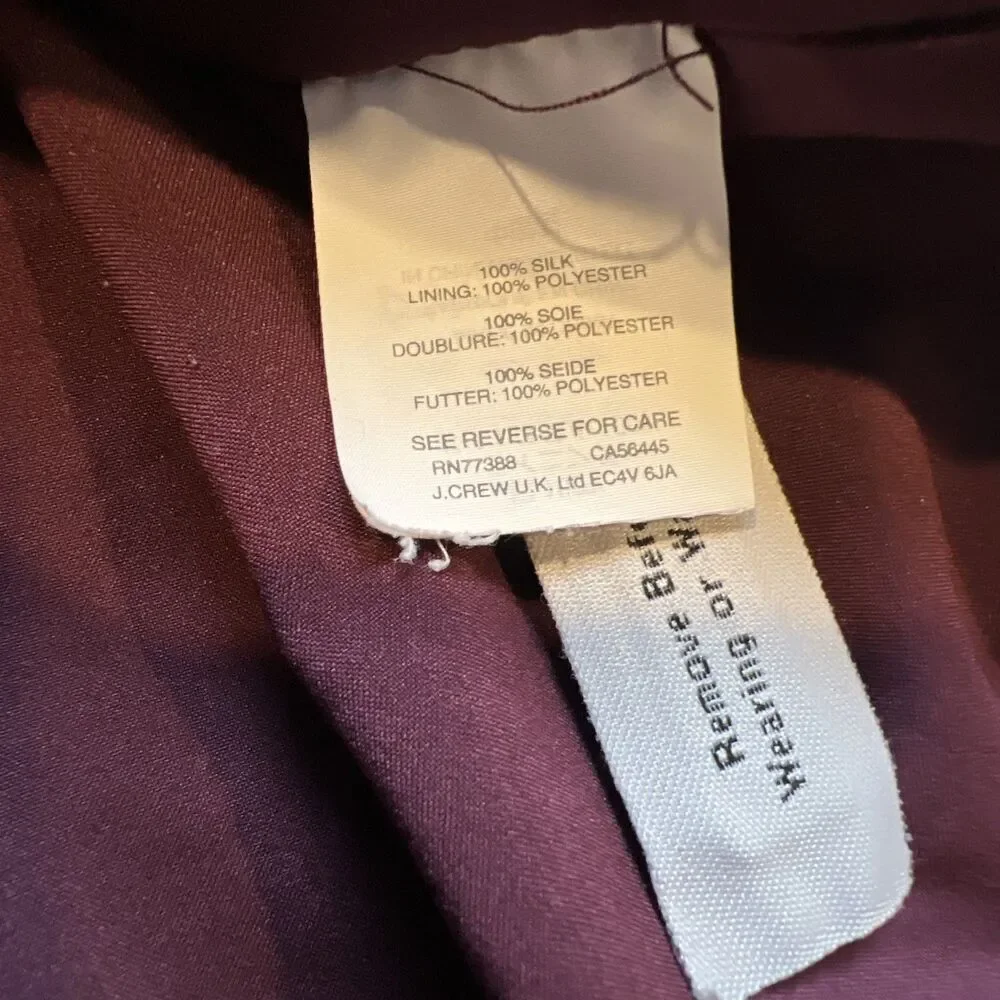 Madewell 100% Silk Dress Side Zipper Women’s Small - Picture 5 of 5